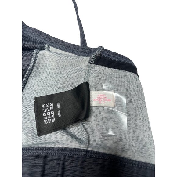 Victorias Secret PINK Strappy Sports Bra Size M Gray & Black Polyester/Elastane - Picture 4 of 11